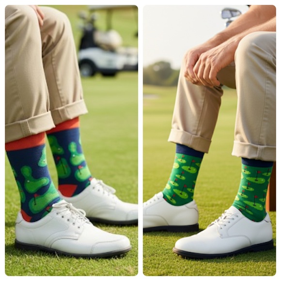 Other - Golfing Novelty Men’s Socks size 6-12
